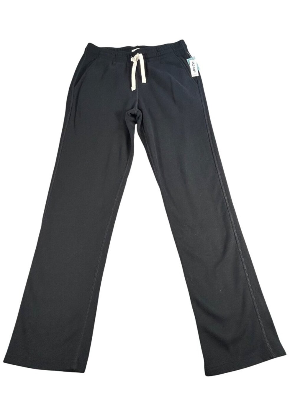 NEW Old Navy Black Sweatpants Mens M Drawstring Cotton Blend Soft Cozy Casual